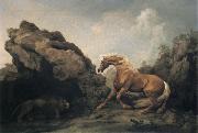 Horse Frightened by a lion, George Stubbs
